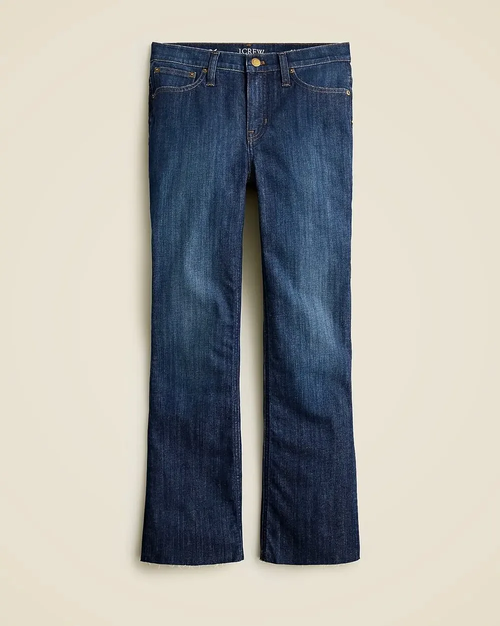 J.Crew 9” Demi Boot Crop Jeans NWT 32 Dark Worn Wash Mid Rise BT563